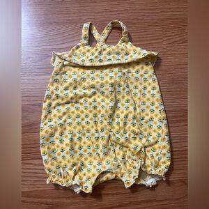 Carter's Yellow Floral Camisole Romper